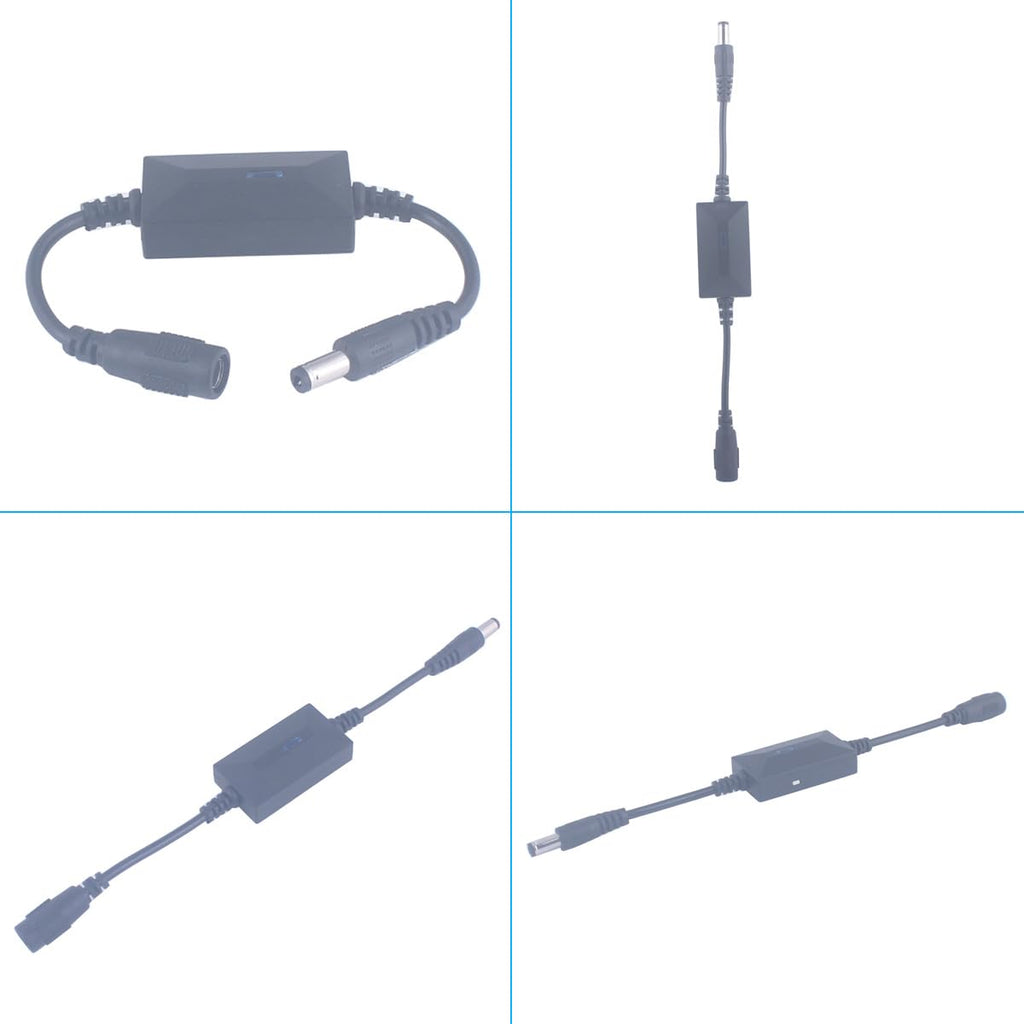 DC 3.6V-24V 5V Wireless Remote Control Switch 5.5mm x 2.5mm Plug Male Female 2 Transmitter 1 Receiver 12V Remote Switch for LED Light, Strip Fan Camera (DC 5.5*2.1mm 3.6V-24V/ 2* Controller)