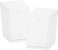 1-Gang Modern Edge Decorative Wall Plate Cover Switch Outlet Single Blank Electrical Faceplate for Light Switches, Smart Switch, GFCI, Dimmers, Receptacle, USB Outlet (10 Pack, Single Blank)