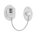 Refrigerator Lock - Heavy Duty Combination Fridge Lock, Child Proof Cabinet Locks,No Keys Needed(White- 1 Pack)