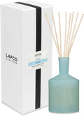 LAFCO New York Classic Reed Diffuser, Marine - 6 oz - Up to 3 Months Fragrance Life - Reusable Glass Vessel - Natural Wood Reeds - Made in The USA
