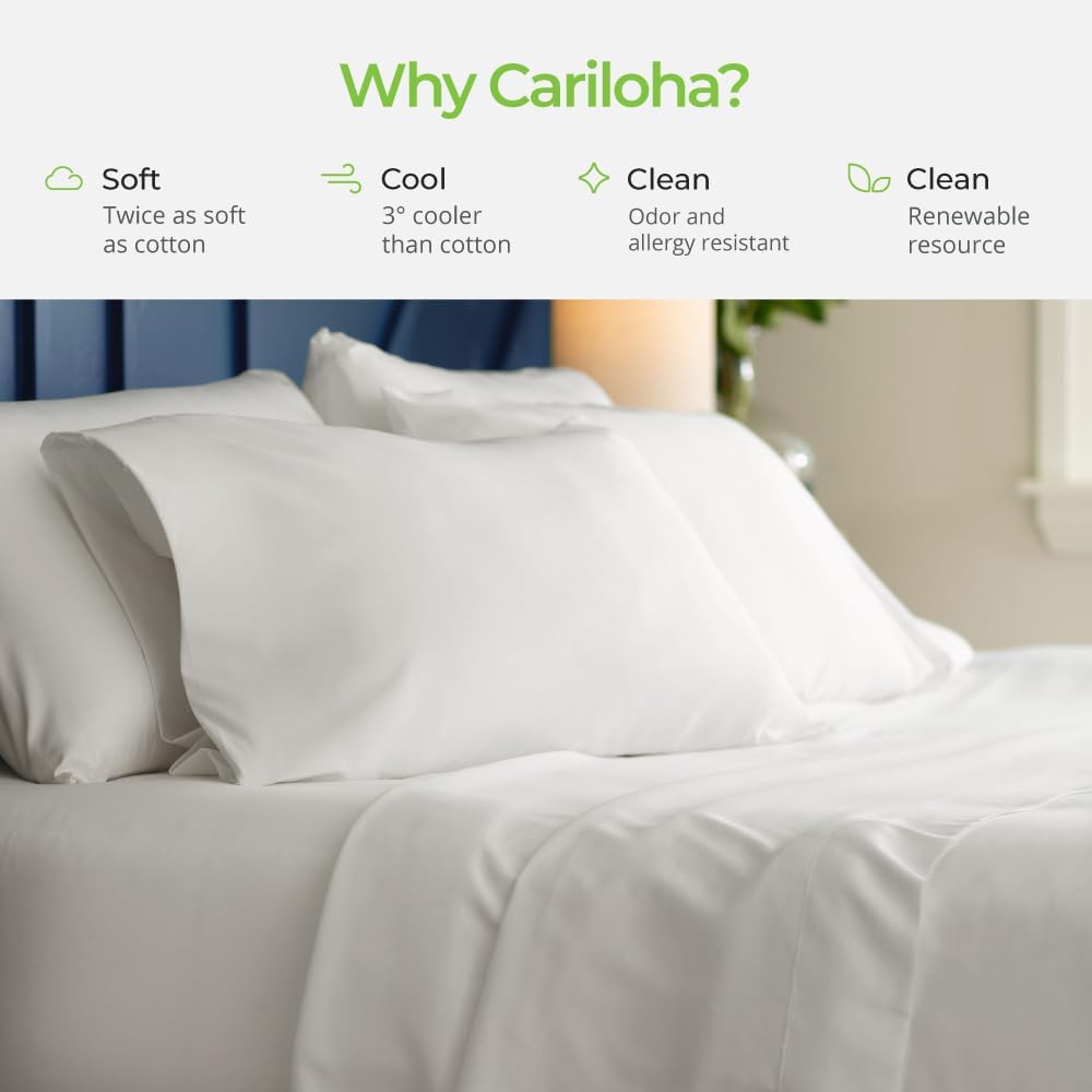 Cariloha Aloha Soft 4-Piece Sheet Set | Maroon Sunset | Split King | Made from 100% Viscose derived from Bamboo | Introductory Sheet Line