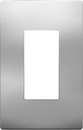 LIDER Decorator Metal Wall Plate, Temperature and Impact Resistant, 201 Stainless Steel, Screwless Cover, Modern Decoration Upgrade, Mid-Size 1-Gang 4.88" x 3.11", Polished Chrome, LSMWP-31M-PC