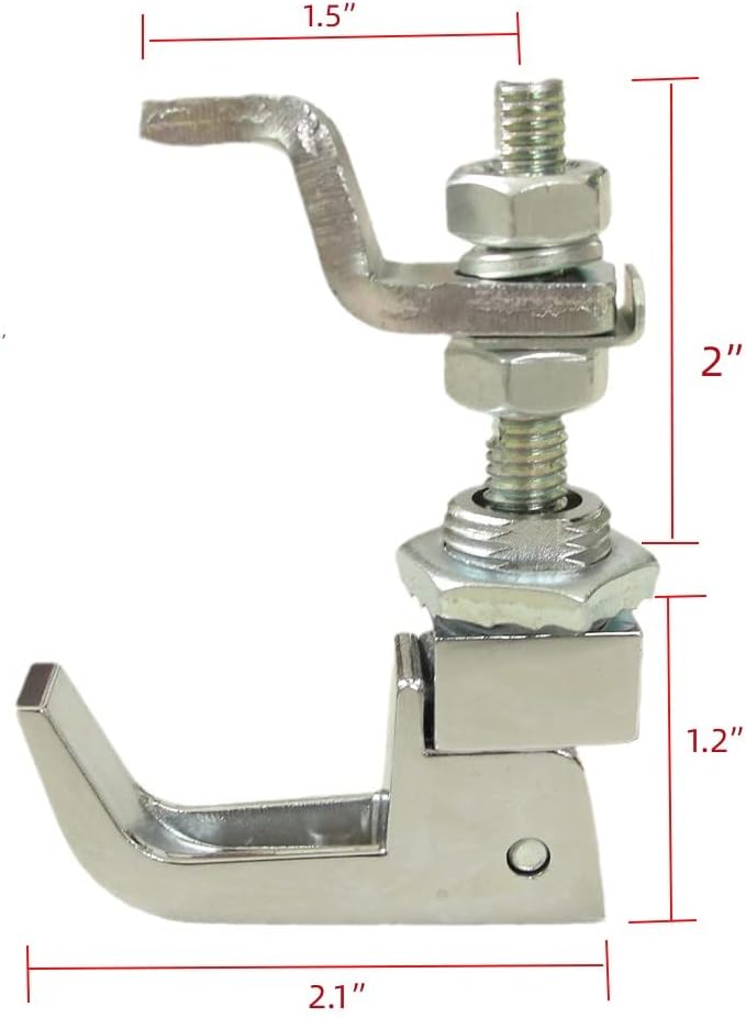 2PCS Lift and Turn Latches and Compression Latch, Adjustable Grip Handle Rotation 360 Silver