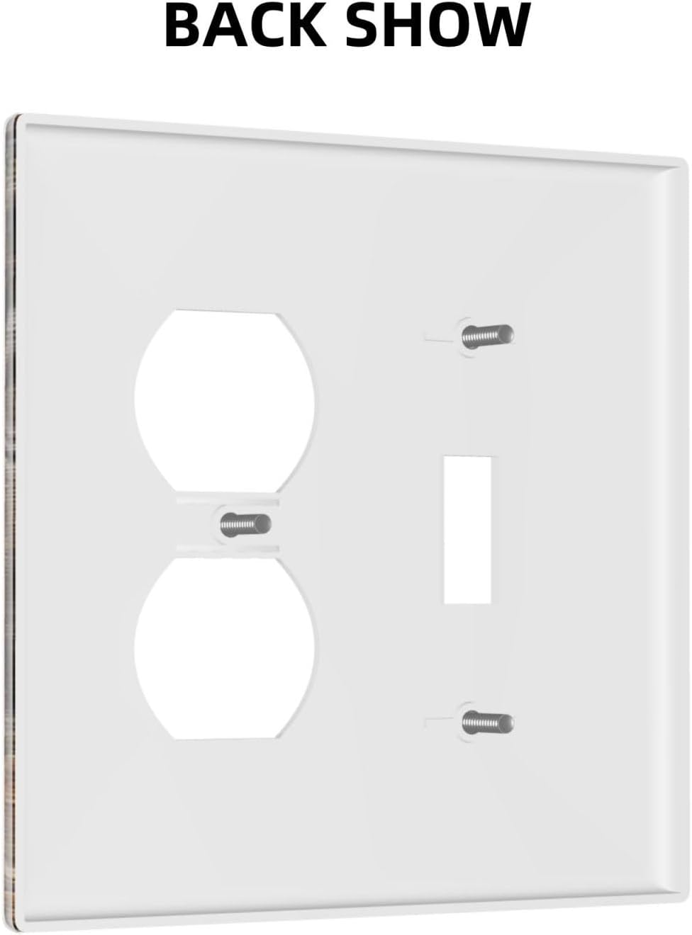 Wallplates Rustic Brown Wood Pattern Splice Plank 1 Toggle 1 Duplex Switch Plate Electrical Gfci Faceplate Decorative Light Switch Covers For Farmhouse Cabin Decor