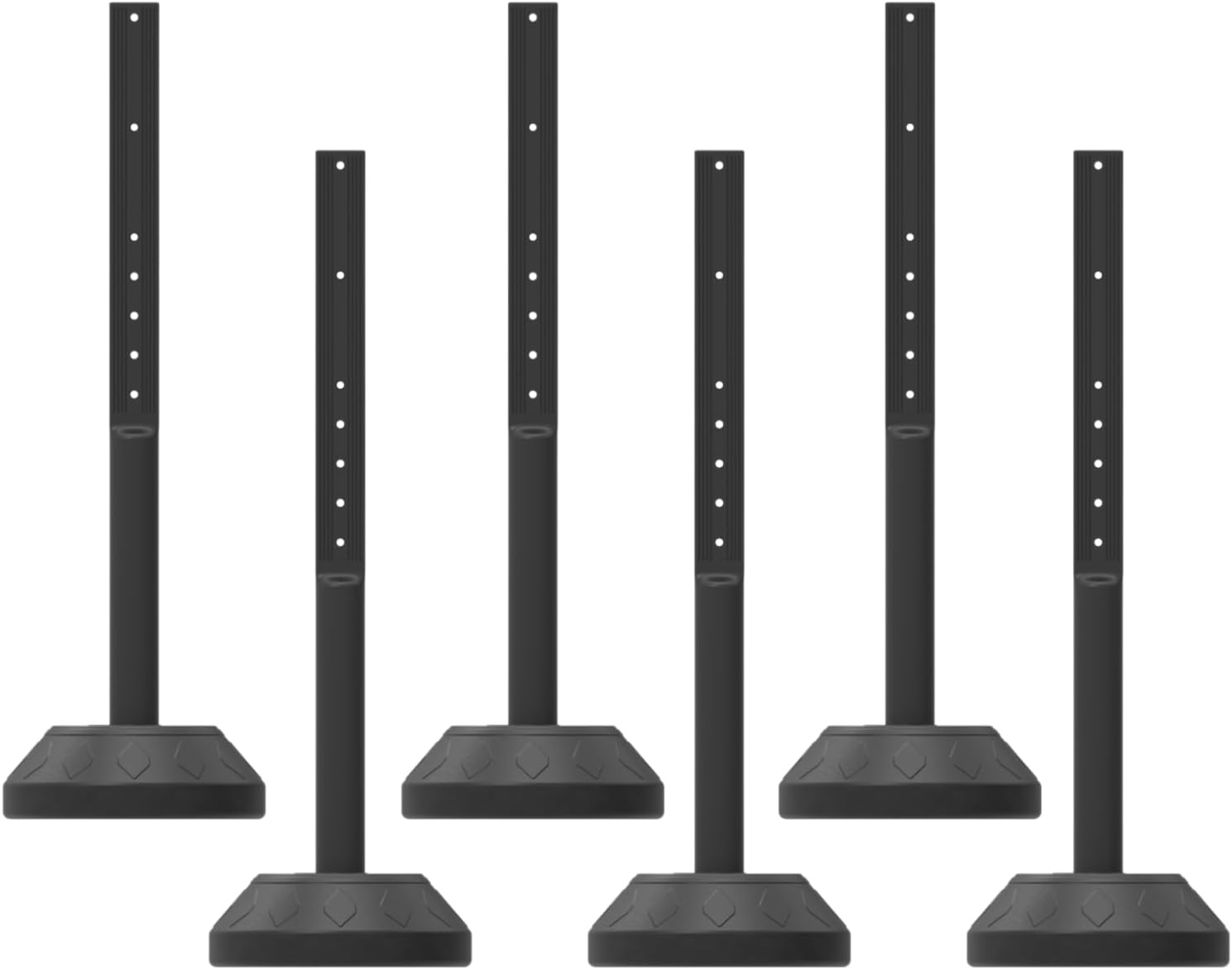 6 Pack 41 Inch Heavy Duty Portable Sign Holder with Water Base - Customizable Sign for Indoor/Outdoor Use - Perfect for Malls, Schools, Restaurants
