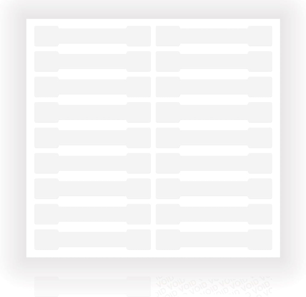 Transparent Blank Tamper Evident Labels Crystal Clear Sealing Package Seal Self Adhesive Security Warranty Void Tamper Proof Stickers (100pcs Bone)