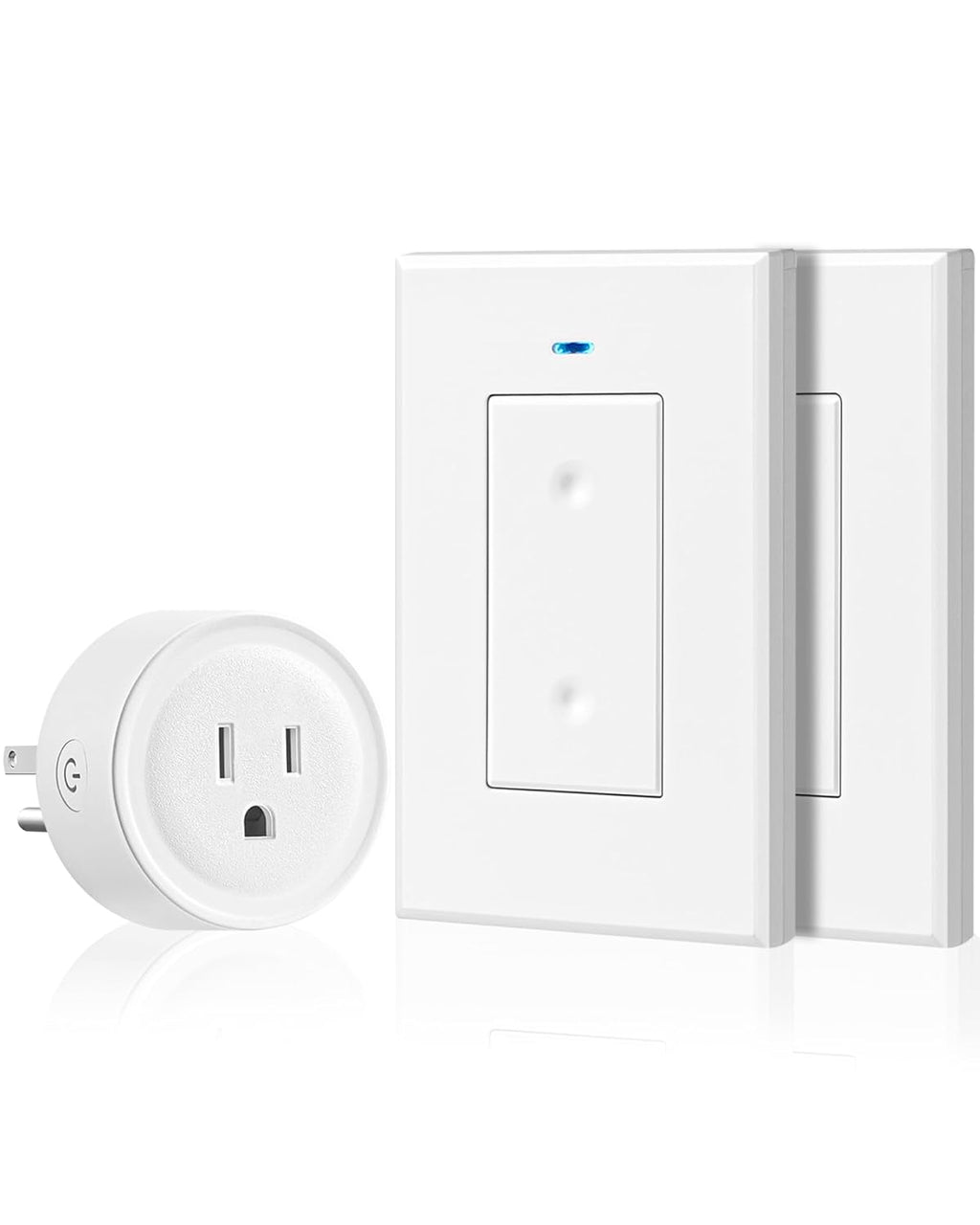 Remote Control Outlet Plug, WILAWELS Wireless Light Switch, On Off Remote Switch Outlet for Lights, Lamps, Home Appliance, 100ft RF Range, No Wiring, FCC Listed (2 Remotes + 1 Outlet) W05RC2106
