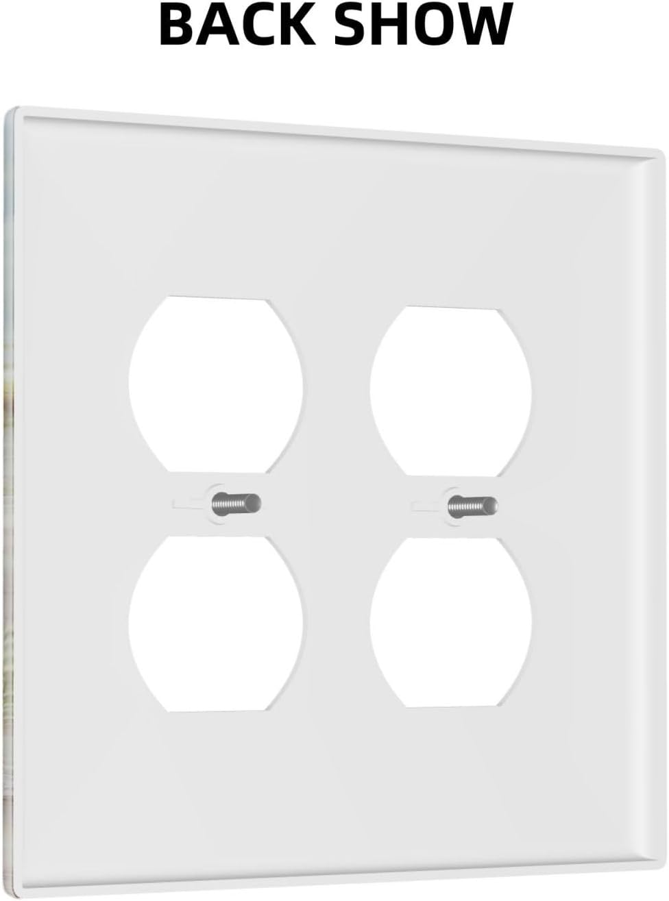 Outlet Covers Beach Ocean Lighthouse Seashells 2 Gang Double Duplex Decorative Light Switch Covers Electrical Wallplates Socket Faceplate For Bed Room Living Room Decor