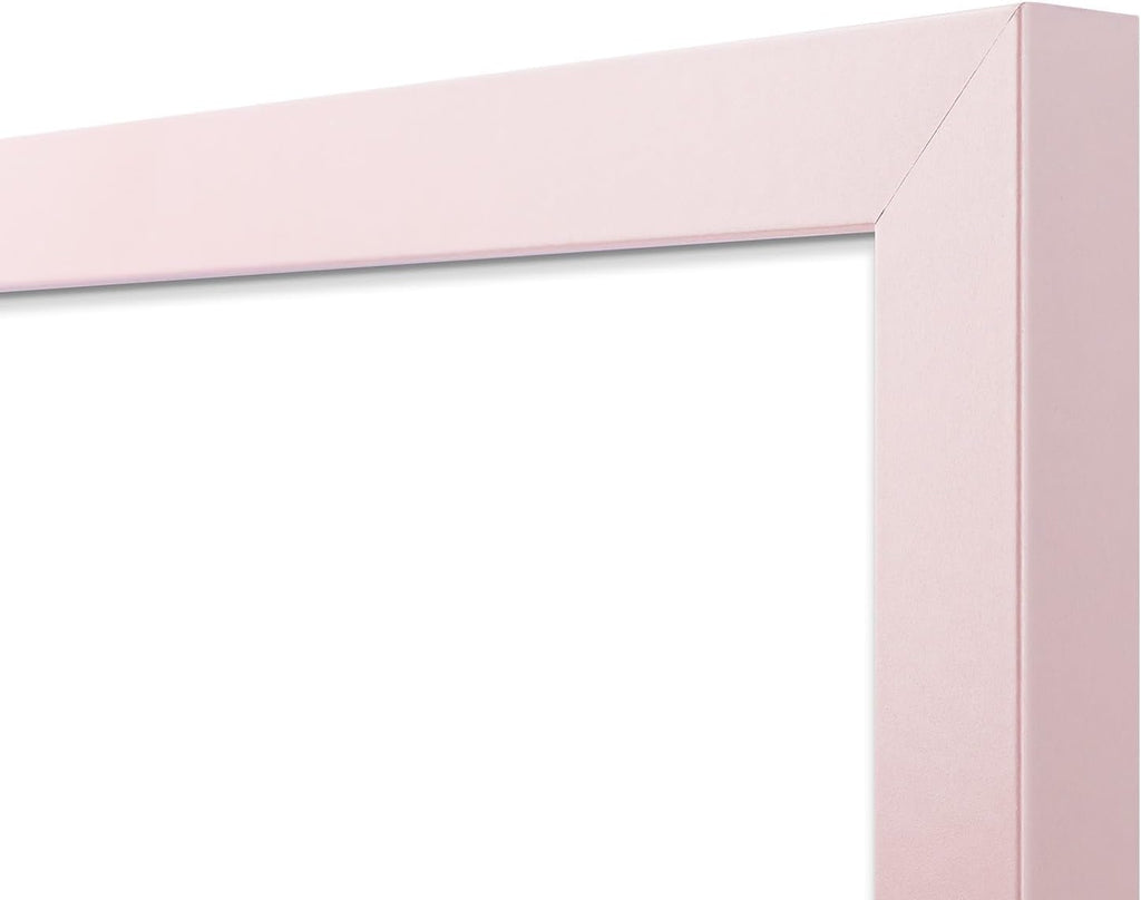 Golden State Art, 8x10 Picture Frame with Mat for 5x7 Photo - High Definition Glass Wall Mounting or Tabletop Display (Pink, 1 Pack)