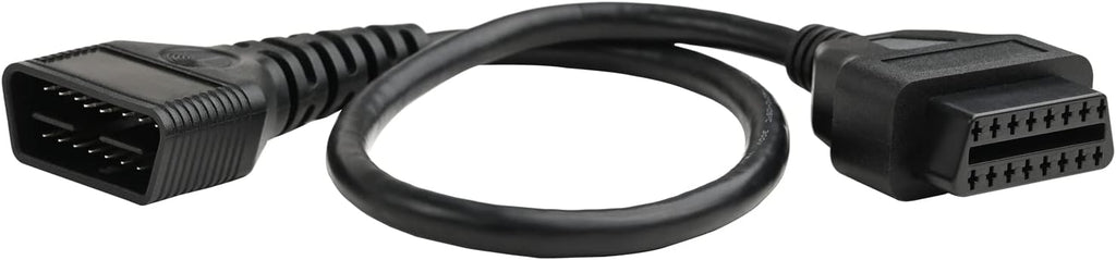 iKKEGOL Full 16 Pin OBD2 OBD II Male to Female Extension Cable Cord Diagnostic Tool Adapter for Auto Car Vehicle Truck 24V All OBD2 Port Plug Connector 24AWG (50CM/20INCH)