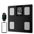 Smart Scale for Body Weight, Digital Bathroom Scale for Weight Fat BMI Muscle Mass Body Composition Analyzer, Larger Platform, Bluetooth Highly Accurate Weighing Machine 400lb (Black 2408)