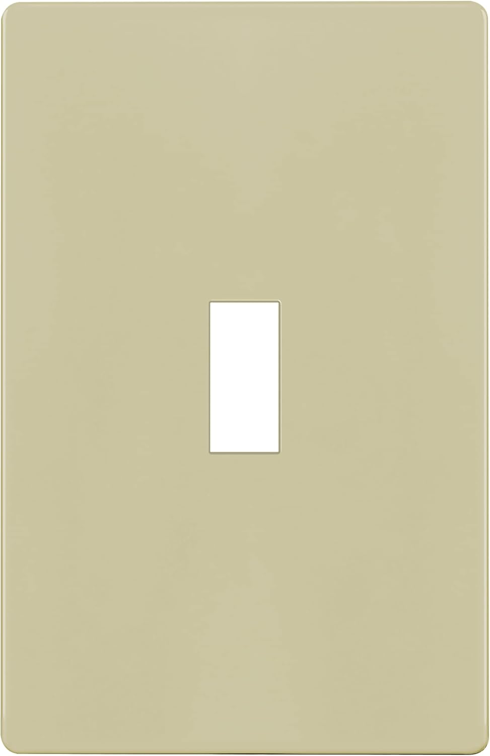 ENERLITES Screwless Toggle Switch Wall Plate, Child Safe Light Switch Cover, Standard Size 1-Gang 4.68" x 2.93", Unbreakable Polycarbonate Thermoplastic, UL Listed, SI8811-I, Glossy, Ivory