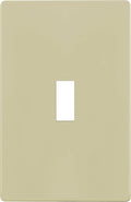 ENERLITES Screwless Toggle Switch Wall Plate, Child Safe Light Switch Cover, Standard Size 1-Gang 4.68" x 2.93", Unbreakable Polycarbonate Thermoplastic, UL Listed, SI8811-I, Glossy, Ivory