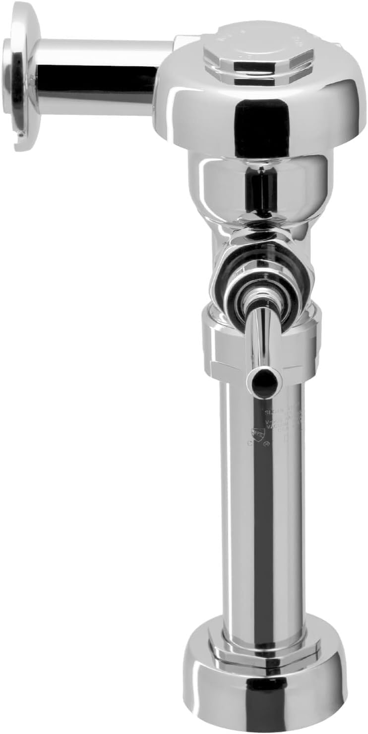Sloan Regal 111 Exposed Manual Water Closet Flushometer (6 - Pack), 1.6 GPF Manual Flush Valve - Single Flush, Fixture Connection Top Spud, Diaphragm Valve, Polished Chrome Finish, 3080053