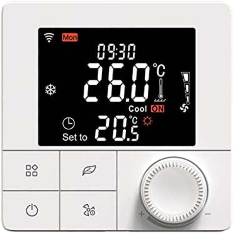 Smart Thermostat With Voice Control Support For Alexa And Google Assistant, Weekly Programmable Schedule, And Energy Saving Mode For Efficient Home Temperature Control