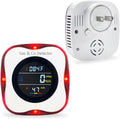 Combination Gas & Carbon Monoxide Detectors - Plug in CO Alarm & Natural Gas Detector with Temperature Humidity Display, CO Detector & Combustible Gas Detector for Home/Travel(3 Packs)