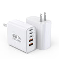 USB C Fast Charger Block, 2Pack 60W 5-Port Type C iPhone Charger Plug, Apple Fast Charging Block, 3 USB C+2 USB A PD & QC 3.0 Power Adapter Multi-port Cube Brick for iPhone 16/15/14/13/12/11/X/8, iPad
