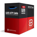 Dripstone CAT6 Direct Burial Ethernet Cable – 23AWG Solid CCA UTP, Waterproof HDPE Insulated, Polyethylene (PE) Jacket for Indoor/Outdoor Installations (Blue - 1000ft)