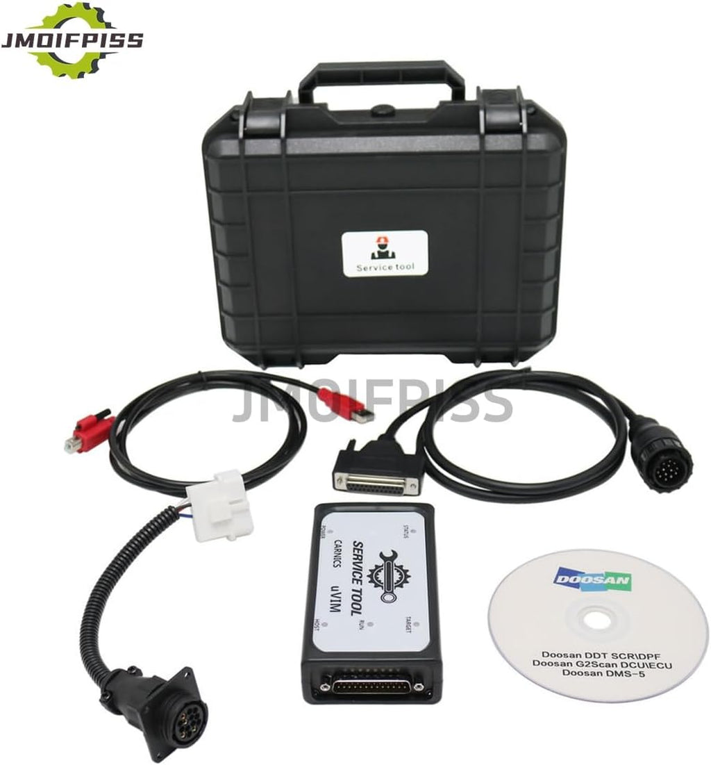 for DOOSAN uVIM Excavator Forklift Engine Diagnostic Tool Fault Detection OBD Interface DDT SCR DPF DCU ECU Scanner 2016 2023 Software (Adapter with 2023 Software)
