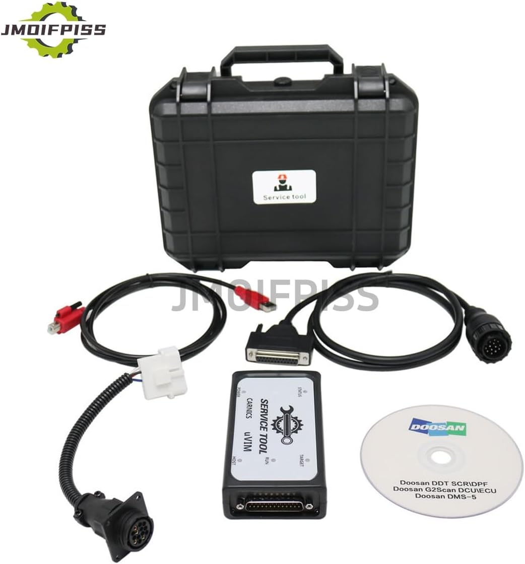 for DOOSAN uVIM Excavator Forklift Engine Diagnostic Tool Fault Detection OBD Interface DDT SCR DPF DCU ECU Scanner 2016 2023 Software (Adapter with 2023 Software)