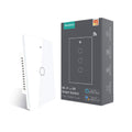 MoesGo WiFi Smart Wall Light Switch,Glass Panel, Multi-Control(3 Way), 2.4GHz Wi-Fi Touch Switches, Neutral Wire Required, Remote Control Smart Life/Tuya App, Work with Alexa, Google Home White 1 Gang