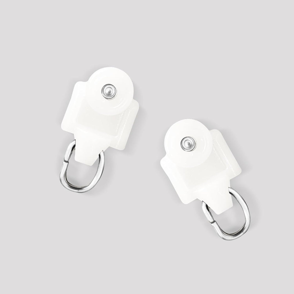 Curtain Track Pulleys, 20PCS White