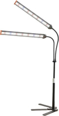 GooingTop Grow Light for Indoor Plants,5000K Full Spectrum Growing Plant Lamp with White Red Blue LED for Pots Succulents Seed Starting,Height Adjustable 10-32'' with Optional Dimming & Timer
