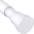Tension Curtain Rod 30 to 64 Inch White Curtain Rod Adjustable Expandable Spring Tension Curtain Rod No Drilling 7/8" Spring Loaded Curtain Rods for Windows Bedroom Closet Doorway Door