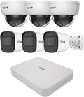 Ultra Blue Series 8CH 4K POE H.265 NVR, 2TB & 6X 5 Megapixel Indoor/Outdoor IR Bullet Cameras – Remote Access Via Pc, Mac & Phone (No Monthly Fees)