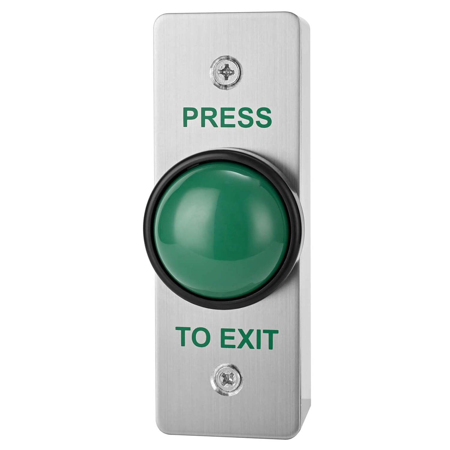 Push to Exit Button for Door Access Control Big Press Button IP68 Waterproof 304 Stainless Steel Shell with Back Mounted Box NO/COM Output