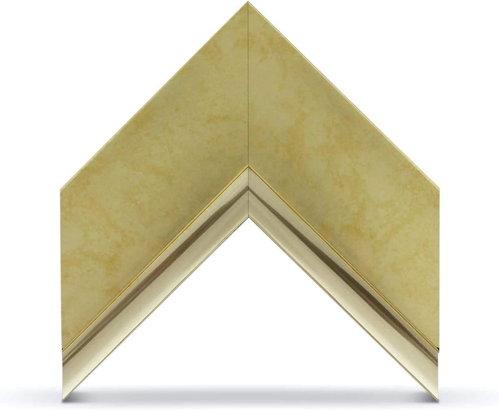Contemporary Gold 3" Color Chip Premiere Deco TV Frame (32",43",50",55",65",75",85") Compatible ONLY with Samsung The Frame and Pro TVs (Fits 2021-2025, LS03A,LS03B,LS03C,LS03D,LS03FA,LS03FW)