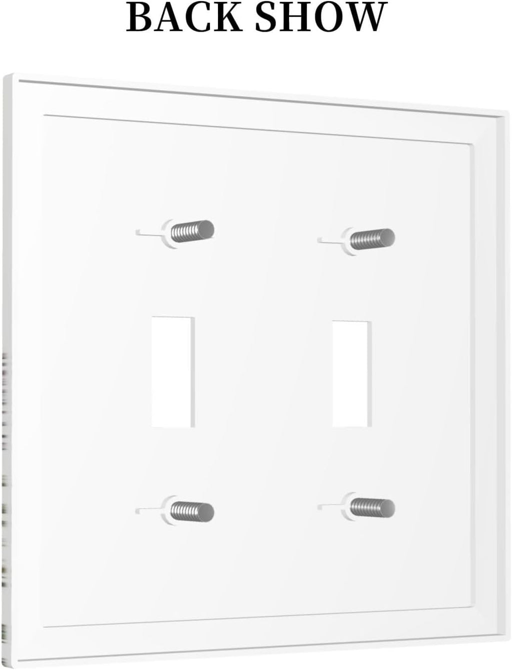 Vintage Herbs Wildflowers Plant Floral Decorative Switch Plates 2 Gang Double Toggle Outlet Light Switch Cover Wall Plate Electrical Faceplate For Bed Room Home Decor