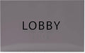 6" X4" Lobby Sign - Tactile Graphics Grade 2 Braille Text Reception Area Sign| Utility ADA Compliant Wall Mount Plastic Signs For Hospital, Offices, Businesses & Apartments