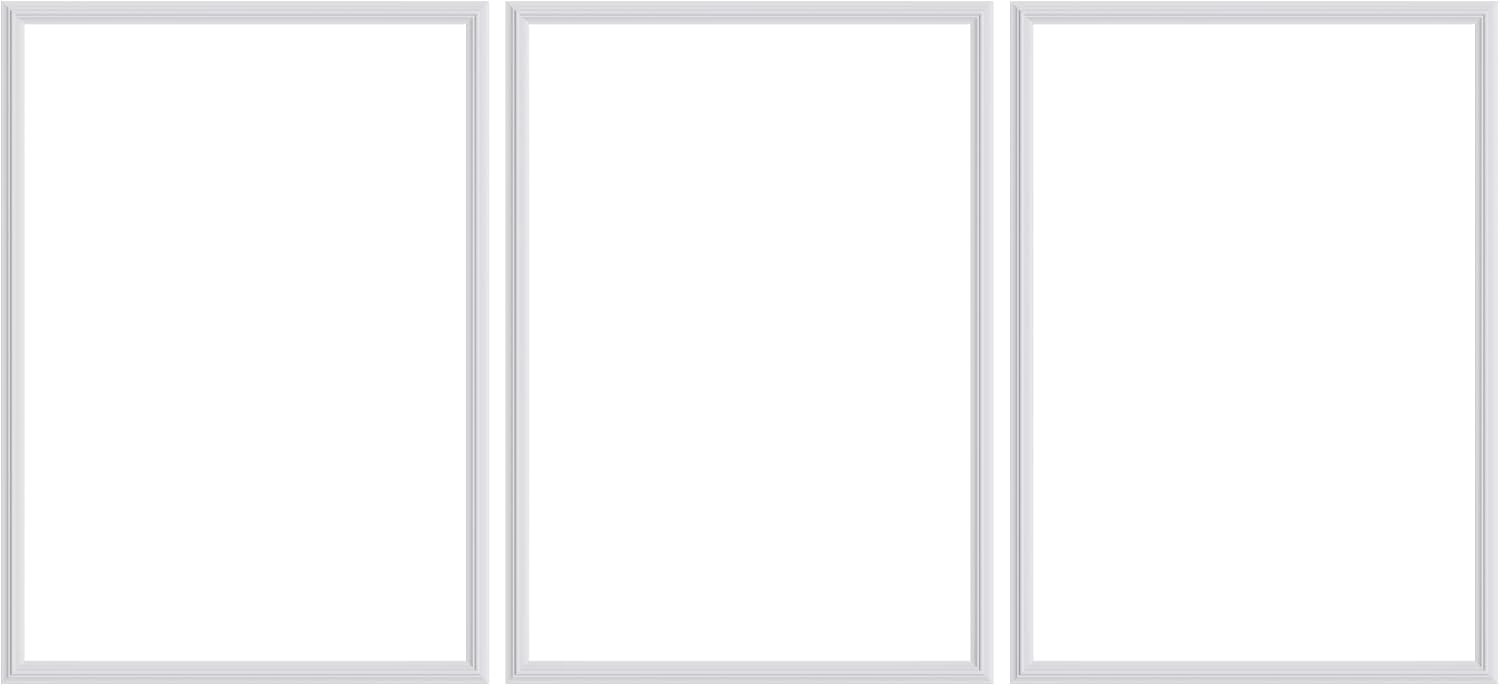3 PCS Premade Wainscoting Panels Accent Wall Panels for Interior Wall Decor Easy DIY Build and Batten Chair Rail & Picture Frame Door Decor (20x 28 in)