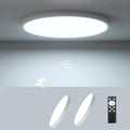 2 Pack ZSYUBO 12 Inch Motion Sensor Ceiling Light Wired,24w Flush Mount Light Fixture Round, Motion Sensor Light Indoor for Closet Hallway Porch Laundry Basement Garage Pantry, 3000k/4000k/6000k White