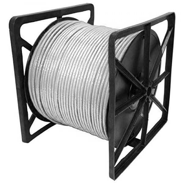 Dripstone Cat6 Direct Burial Ethernet Cable – 23AWG Solid UTP, Waterproof HDPE Insulated, Polyethylene (PE) Jacket for Indoor/Outdoor Installations (White - 1000 FT)