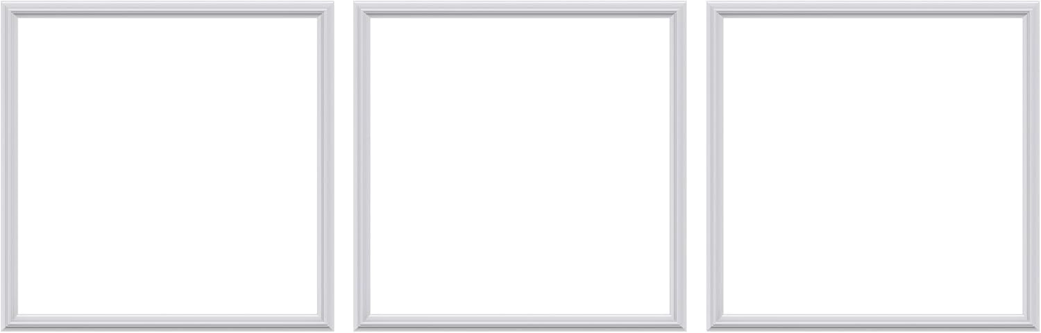 3 PCS Premade Wainscoting Panels Accent Wall Panels for Interior Wall Decor Easy DIY Build and Batten Chair Rail & Picture Frame Door Decor(20 x 20 in)