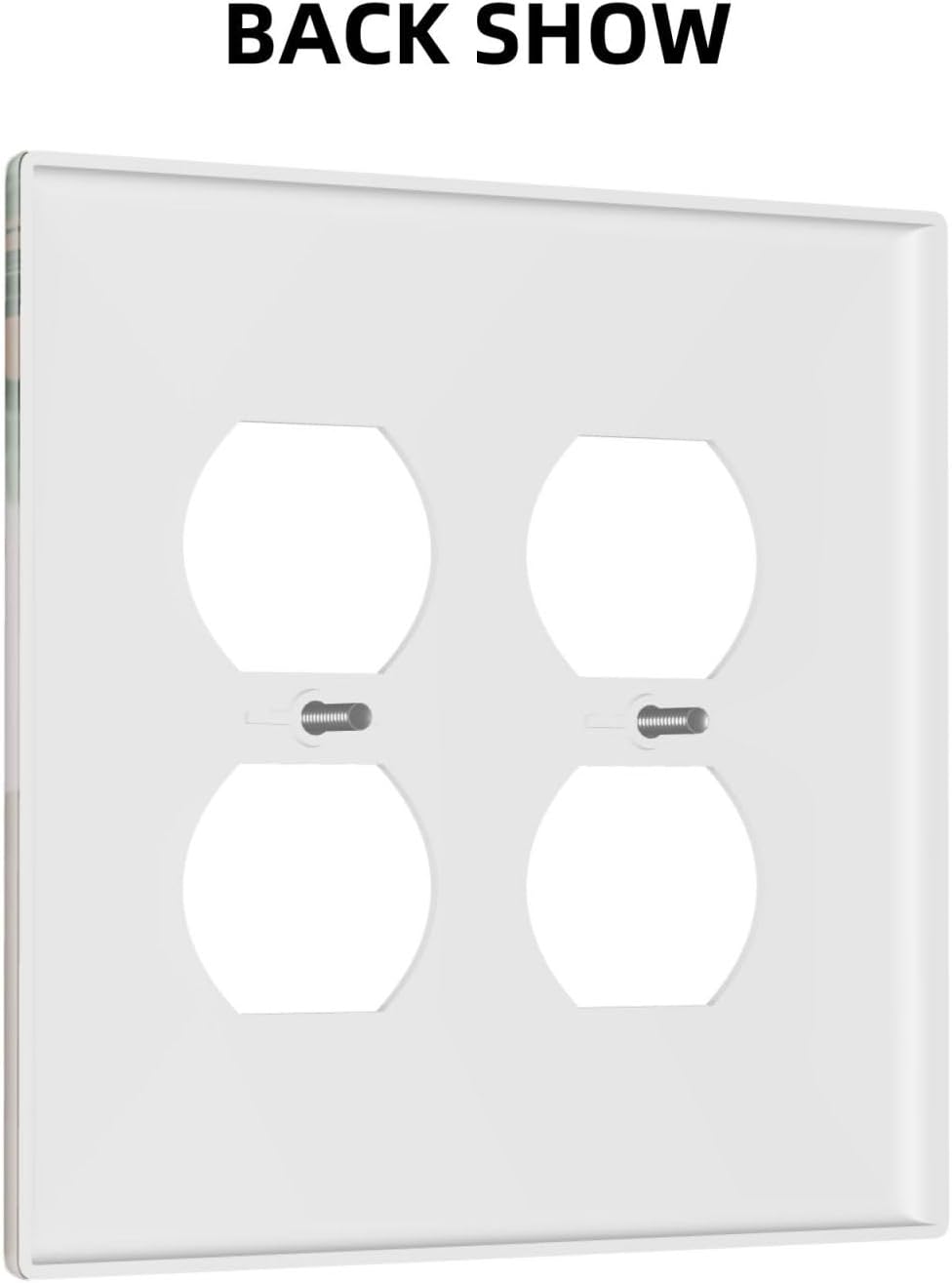 Decorative Outlet Covers Boho Mid Century Abstract Arch Green Leaves 2 Gang Wall Plate Double Duplex Light Switch Cover Switch Plate Covers for Bedroom Home Decor