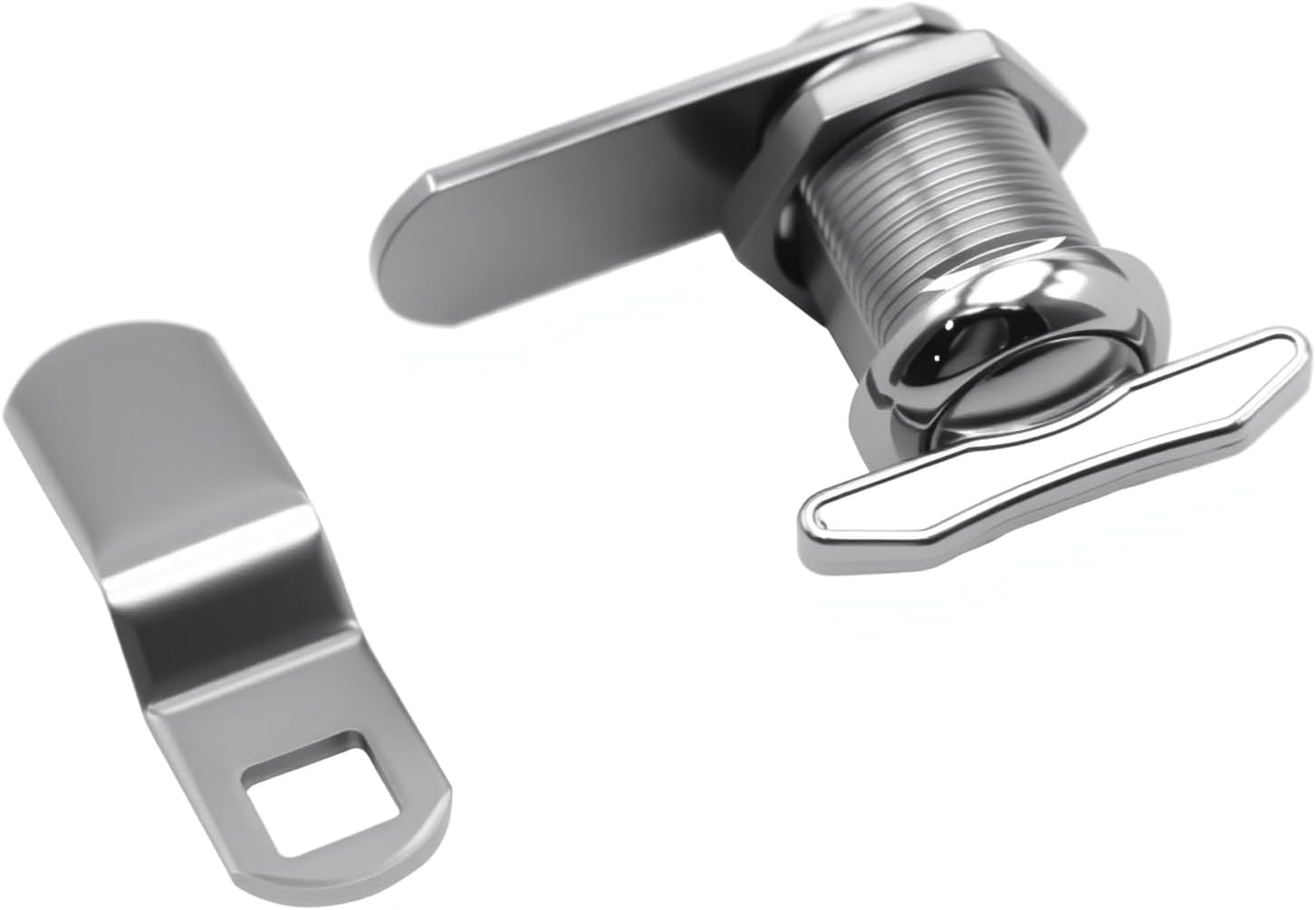 5/8" Thumb Operated Offset Cam Lock, RV Compartment Latch, Non-Locking Thumb Turn, for RV Compartment Camper Storage Door (2 Pack)