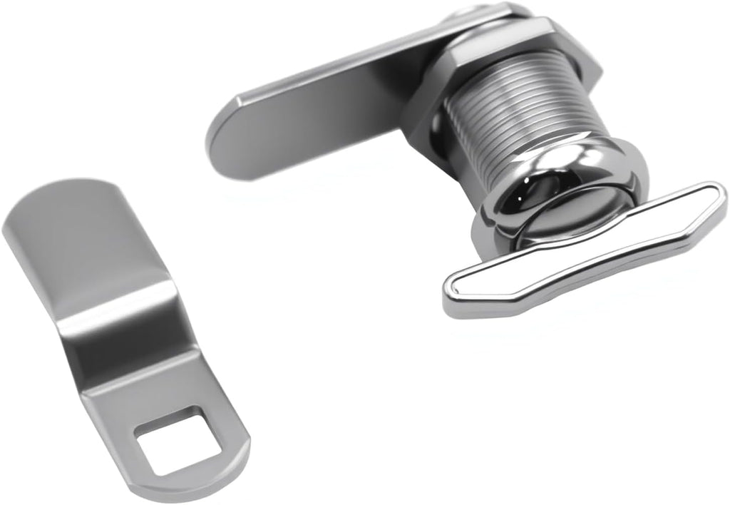 5/8" Thumb Operated Offset Cam Lock, RV Compartment Latch, Non-Locking Thumb Turn, for RV Compartment Camper Storage Door (6 Pack)