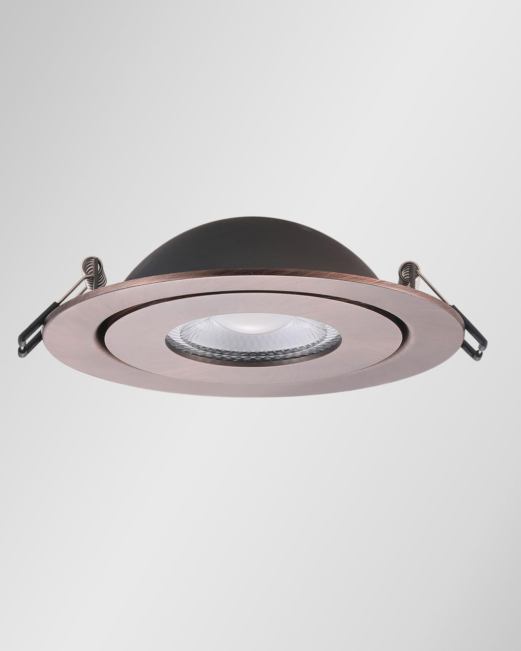 Canless Gimbal LED 4-inch - Swivel 90° tilt 360° Rotation Adjustable 6PACK 4" dimmable Eyeball LED Wafer recessed retrofit Ceiling Spotlight Can Light Oil Rubbed Bronze 4 inch 6 Pack