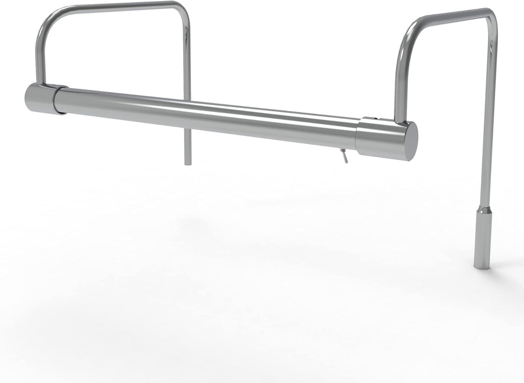 Cocoweb 12 Inch Tru-Slim Chrome Picture Light - LED, 2700K, Adjustable Arm, Plug-in, Toggle Switch, Sleek and Compact Design