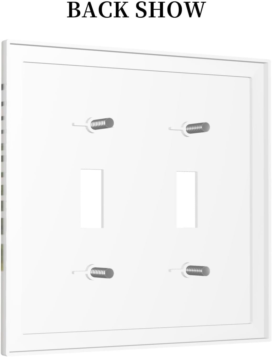 Beautiful Boho Mid Century Large Archs Sun Leaves Plants Decorative Switch Plates 2 Gang Double Toggle Outlet Light Switch Cover Wall Plate Electrical Faceplate for Bedroom Living Room Decor
