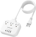 Switzerland Travel Plug Adapter with 5FT Extension Cord, meta-ant Type J Adapter with 3 Outlets 4 USB Ports(2 USB-C), Switzerland Power Adapter for US to Swiss Switzerland Liechtenstein Rwanda