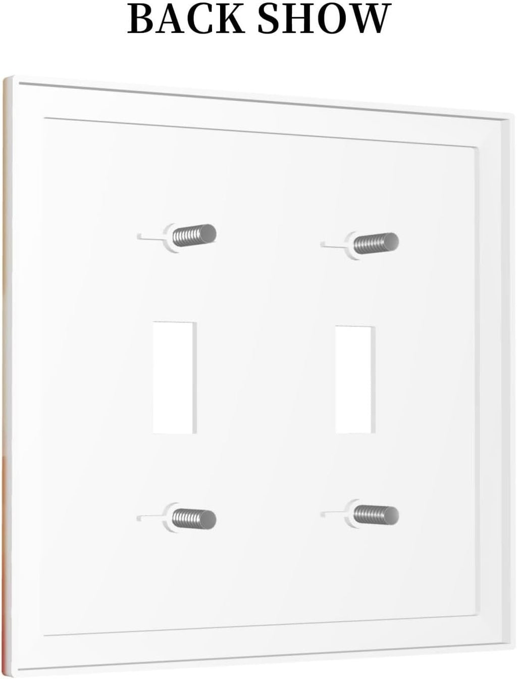 Decorative Light Switch Plate Covers Minimalist Black Women Bohemia Sun 2 Gang Light Switch Cover Plate Unique Double Toggle Wall Plate Outlet Covers Faceplate for Bedroom Home Decor