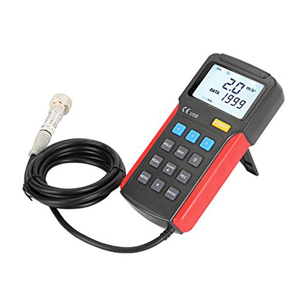 Handheld Vibration Meter,Digital Vibration Analyzer with LCD Backlight Display, USB Interface Portable Handheld Mini Vibration Tester for Testing Motors, Fans, Pumps, Compressors