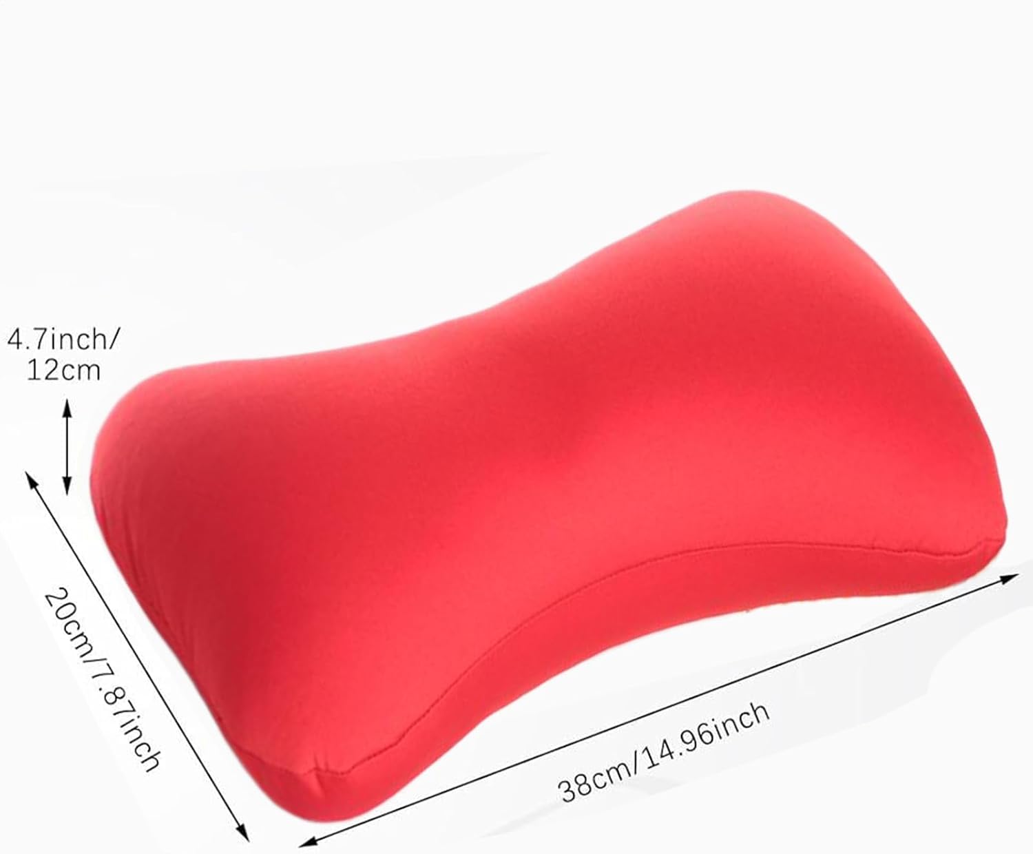 Microbead Bolster Tube Pillow - Travel Comfort Cushion | Cylindrical Neck Roll Support | Soft Bean Bag Body for Airplane Car Recliner Sleeping, Ergonomic Lumbar Aid, Home Rest Gift