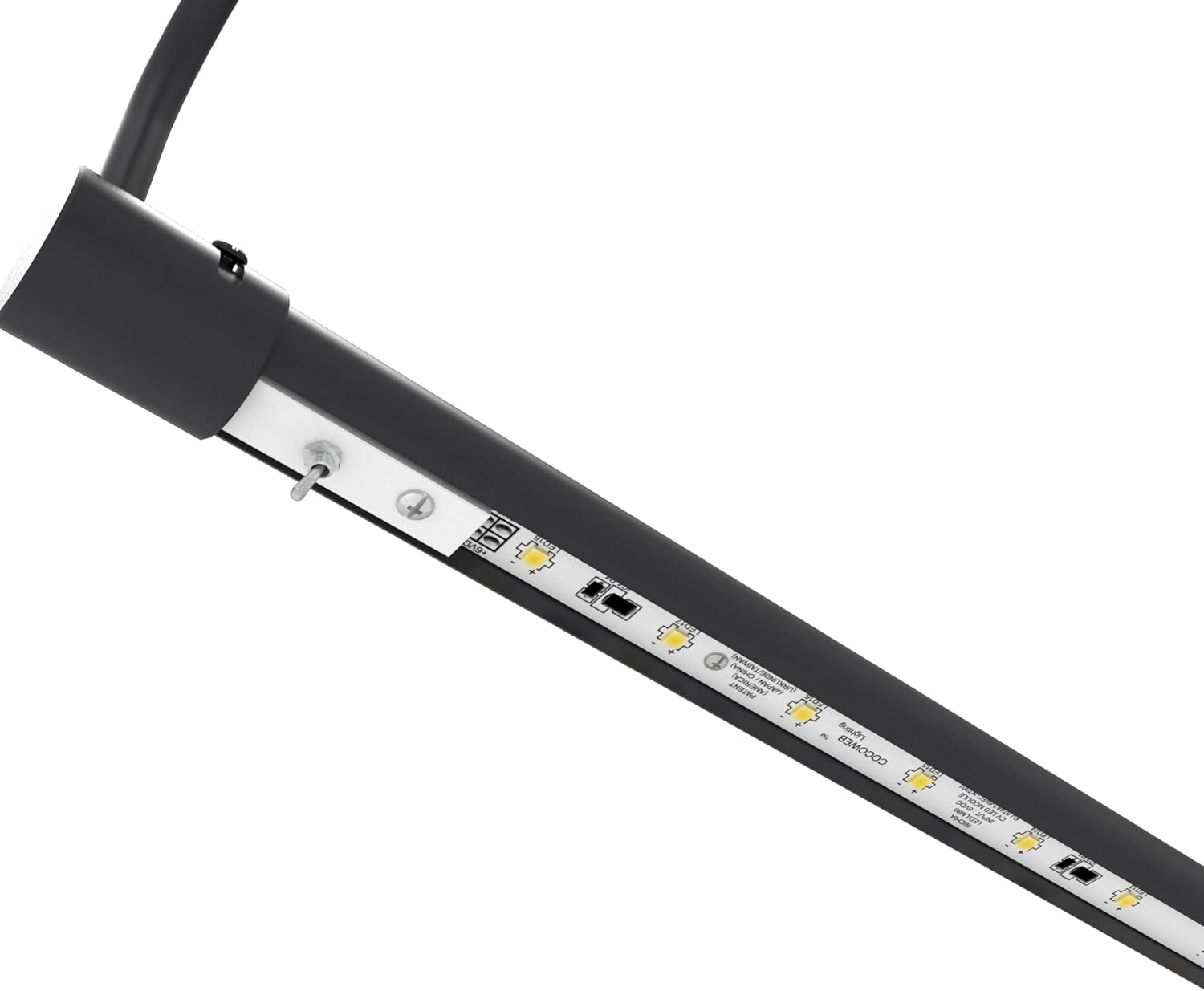 Cocoweb 16 Inch Tru-Slim Oil Rubbed Bronze Picture Light - LED, 2700K, Adjustable Arm, Plug-in, Toggle Switch, Sleek and Compact Design