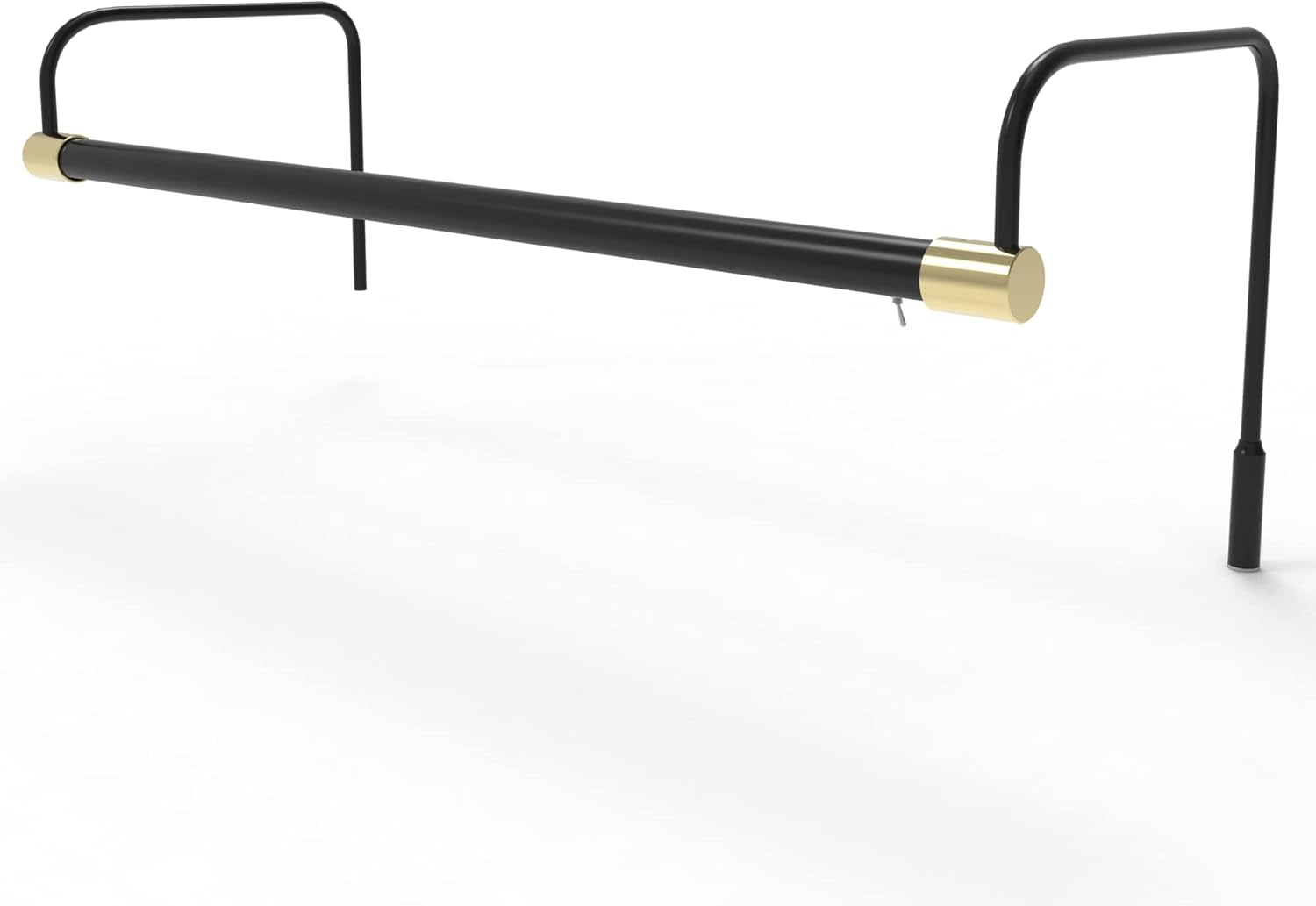 Cocoweb 21 Inch Tru-Slim Black and Brass Picture Light - LED, 2700K, Adjustable Arm, Plug-in, Toggle Switch, Sleek and Compact Design