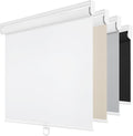 ChrisDowa Custom Size Cordless Blackout Roller Shades for Windows, Thermal Insulated UV Protection Pull Down Shades, Total Blackout Window Blinds for Home, Office, Bedroom, Door